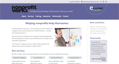 Desktop Screenshot of nonprofitworks.com