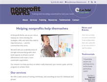 Tablet Screenshot of nonprofitworks.com